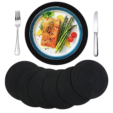 Set of 6 Woven Placemats for Stylish Dining Tables