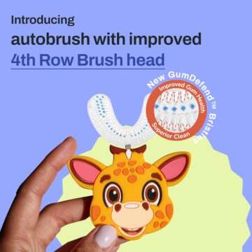 autobrush Kids Manual Toothbrush for Ages 3-5 - 360° Cleaning