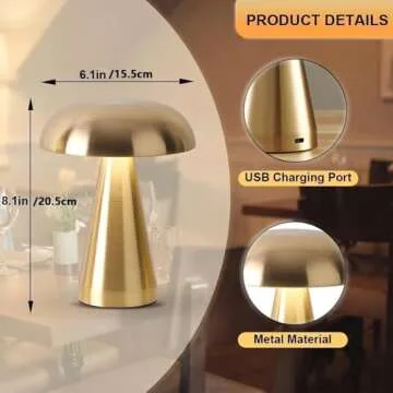 Leroxo Portable LED Table Lamp, 3-Levels Brightness Metal Desk Lamp, Glass Spice Jars- Square Glass Containers With Square Empty Jars 4oz,3 Color Touch Control Rechargeable Lamp, Night Light