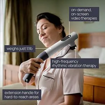 Lyric The Therapeutic Massager with Rhythm Therapy™ for Muscle Pain Relief & Relaxation, Compact & Lightweight, Wi-Fi-Enabled, Works with Android/iOS Smartphones, Stone