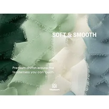 Vitalizart 1" x 27 Yd Silky Ribbon Set for Crafts & Gifts