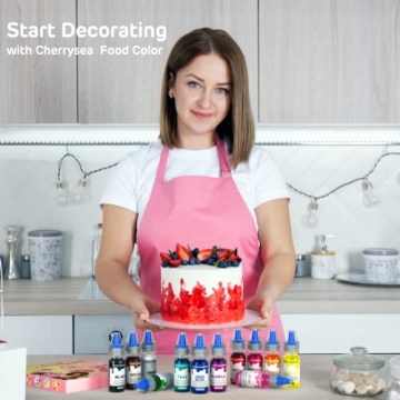 Vibrant 12 Colors Food Coloring Set for Cake Decor
