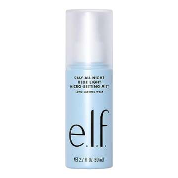 e.l.f. Stay All Day Blue Light Micro-Setting Mist Spray & Skin Refresher For A Matte Finish, Reduces...