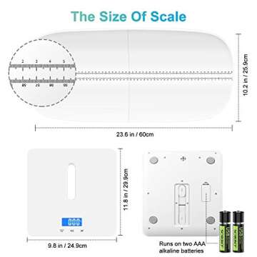 MINDPET-MED Digital Scale for Pets and Babies, Max 220 lbs