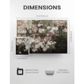 Wall Art Acoustic Panels - 8-Pack Decorative Sound Absorbing Panels for Home & Studio