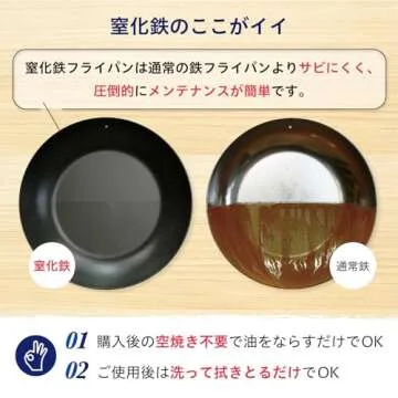 River Light Iron Frying Pan - 11.8 in, Induction Ready