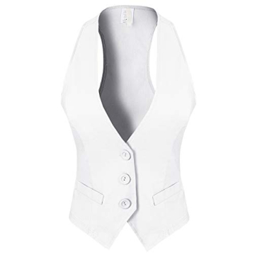 Design by Olivia Women's Versatile Racerback Vest in White
