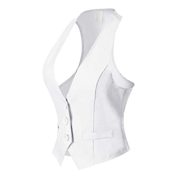 Design by Olivia Women's Versatile Racerback Vest in White