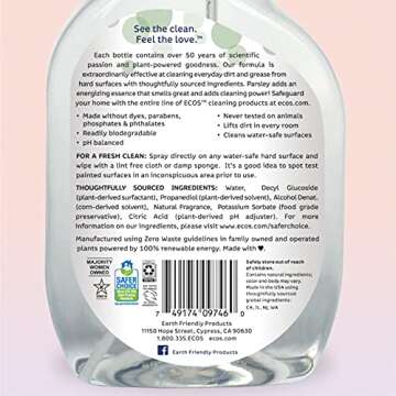 Earth Friendly Parsley Plus Cleaner 22-Ounce - Eco-Friendly