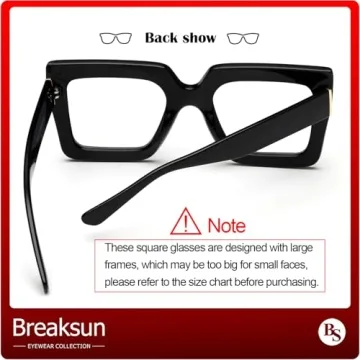 Breaksun Women's Stylish Blue Light Glasses for Eye Protection
