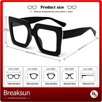 Breaksun Women's Stylish Blue Light Glasses for Eye Protection