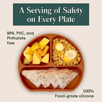 Simka Rose Suction Baby Plate - Safe & Fun Feeding Solution