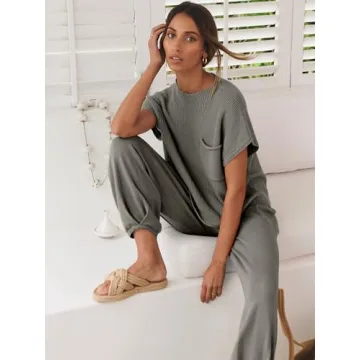 ANRABESS Women's Knit Sweater & Pants Lounge Set 2024