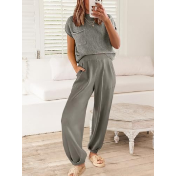 ANRABESS Women's Knit Sweater & Pants Lounge Set 2024