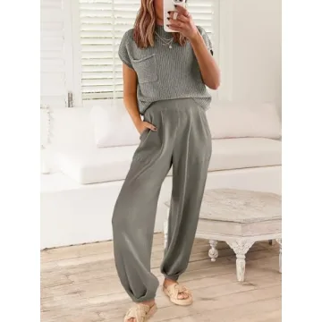 ANRABESS Women's Knit Sweater & Pants Lounge Set 2024