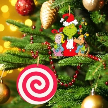 24 PCS Wooden Christmas Tree Ornaments - Holiday Decor