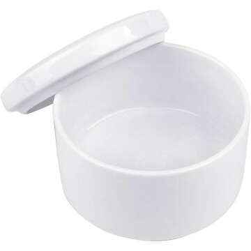 Round Ceramic Keepsake Box for Baptism Gifts