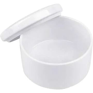 Round Ceramic Keepsake Box for Baptism Gifts