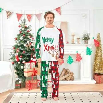 Christmas Pajamas for Family Matching Family Christmas Pajamas Set PJS Holiday Xmas Family Jammies S...