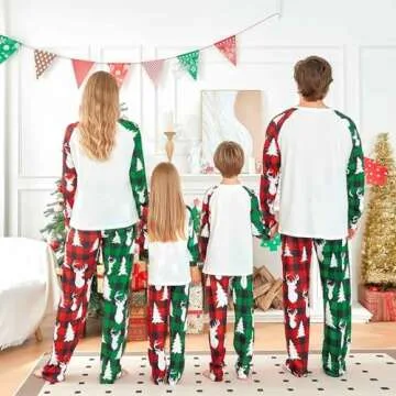Christmas Pajamas for Family Matching Family Christmas Pajamas Set PJS Holiday Xmas Family Jammies Sleepwear(#119-Women, Small)