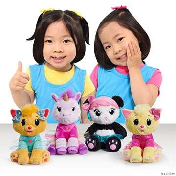 Just Play EK World 7-inch Small Unicorn Plush Stuffed Animal, Pink Star Shirt and Rainbow Skirt, Sof...