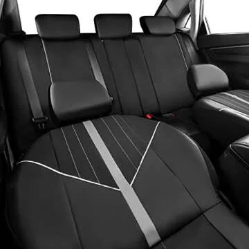 CAR-GRAND Universal Leather Car Seat Covers Full Set
