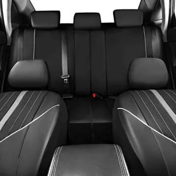 CAR-GRAND Universal Leather Car Seat Covers Full Set