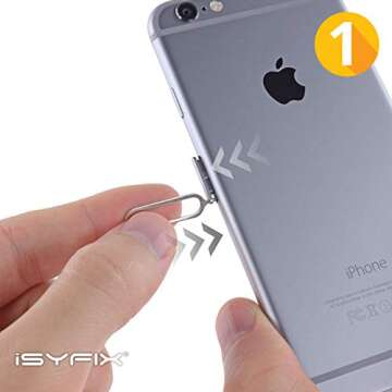 iSYFIX SIM Card Ejector Tool - Universal Smartphone Compatibility
