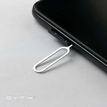 iSYFIX SIM Card Ejector Tool - Universal Smartphone Compatibility