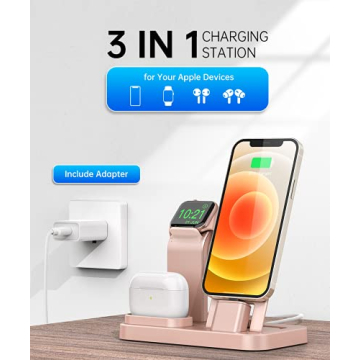3 in 1 Charging Station for Apple Watch iPhone AirPods