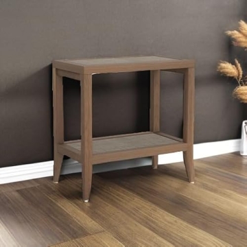 Stylish SICOTAS Rattan Nightstands Set for Small Spaces