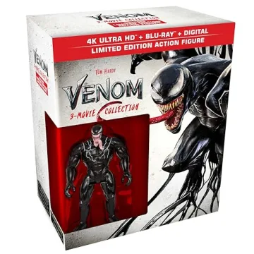 Venom 3-Movie Collection – 4K UHD/Blu-ray (6-Discs) + Digital + Limited Edition Collectible Action...