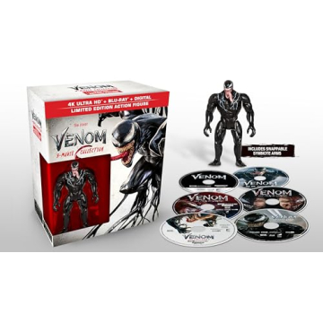 Venom 3-Movie Collection in 4K UHD with Action Figure