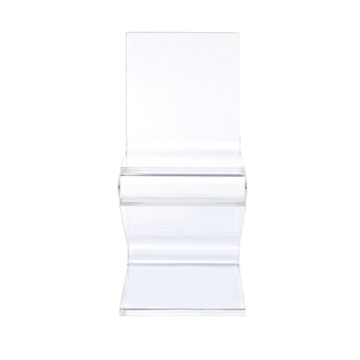 Modern Acrylic Z-Base Accent Chair for Home & Dining