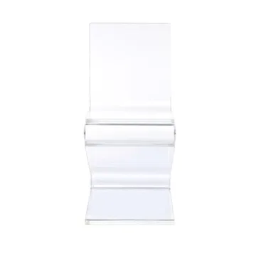 Modern Acrylic Z-Base Accent Chair for Home & Dining