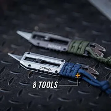 Gerber Gear Prybrid X EDC Multitool Pocket Utility Knife - Razor Knife with Retractable Hobby Blade and Pry Bar - Green