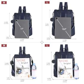 PINCNEL Women Backpack Purse - Stylish Waterproof Anti-theft Lightweight Bag