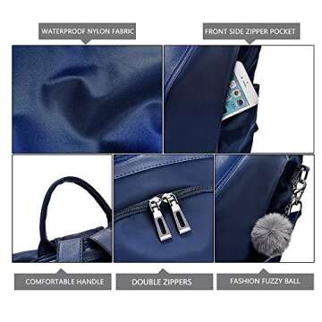 Stylish Waterproof Anti-Theft Backpack Purse for Women