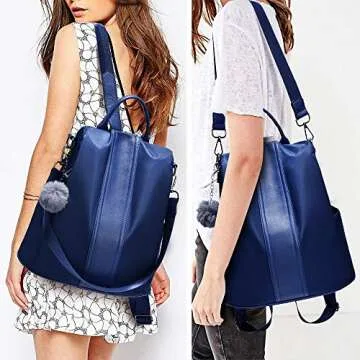 Stylish Waterproof Anti-Theft Backpack Purse for Women