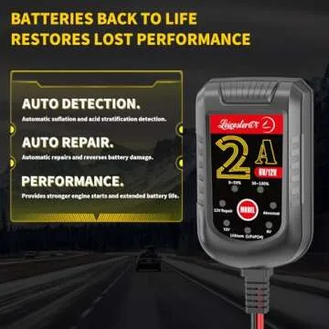 LST 2A Smart Battery Charger for Cars & Motorcycles