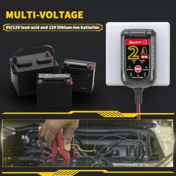 LST 2A Smart Battery Charger for Cars & Motorcycles