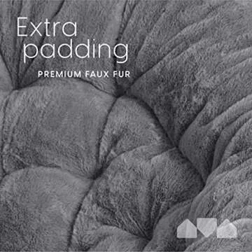 Milliard Comfy Faux Fur Saucer Chair for All Age Groups