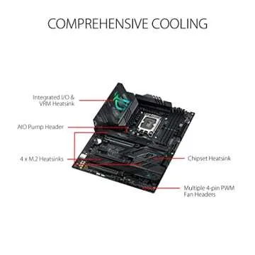 ASUS ROG Strix Z790-F Gaming WiFi 6E LGA 1700(Intel 14th&13th &12th Gen) ATX gaming motherboard(16 + 1 power stages,DDR5,four M.2 slots, PCIe 5.0,WiFi 6E,USB 3.2 Gen 2x2 Type-C with PD 3.0 up to 30W)
