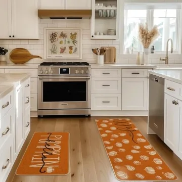 Vibrant Fall Kitchen Mats Set of 2 - Artoid Mode