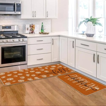 Vibrant Fall Kitchen Mats Set of 2 - Artoid Mode