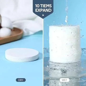 GAINWELL Compressed Facial Sponges - Eco-Friendly Cleansing