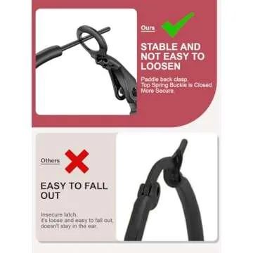FOCALOOK Extra Large Hoop Earrings Lightweight Hypoallergenic