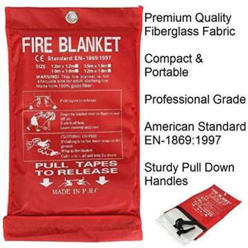 Leberna Fire Blanket Pack - Safety for Home & Outdoors