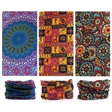 Toes Home 6PCS Outdoor Headband Neck Gaiter Scarf Sport Wear