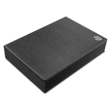 Seagate 5000GB One Touch 5TB External HHD Drive with Rescue Data Recovery Services, Black (STKC5000400)